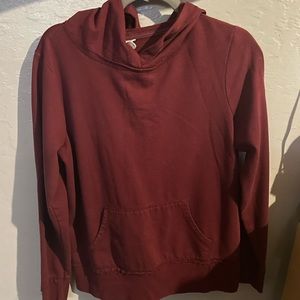 Burgundy hoodie
